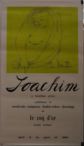 Link to  Joachim a Brazilian Artist Exhibition of Wood-Cuts, Temperas, Hydric Colors, Drawings. At Le Coq d'or.C. 1964  Product
