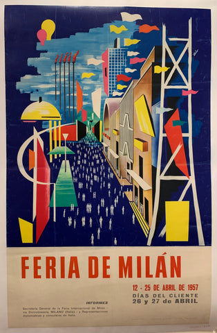 Link to  Feria de Milán PosterItaly, 1957  Product