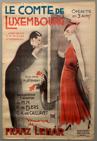 Link to  Le Comte de Luxembourg PosterFrance, c. 1925  Product