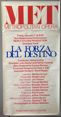 Link to  La Forza Del Destino Metropolitan Opera PosterU.S.A., 1984  Product