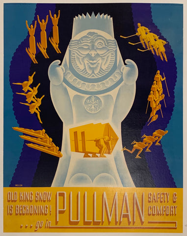 Link to  Old King Snow is Beckoning! Pullman Safety & Comfort ✓USA, C. 1930  Product