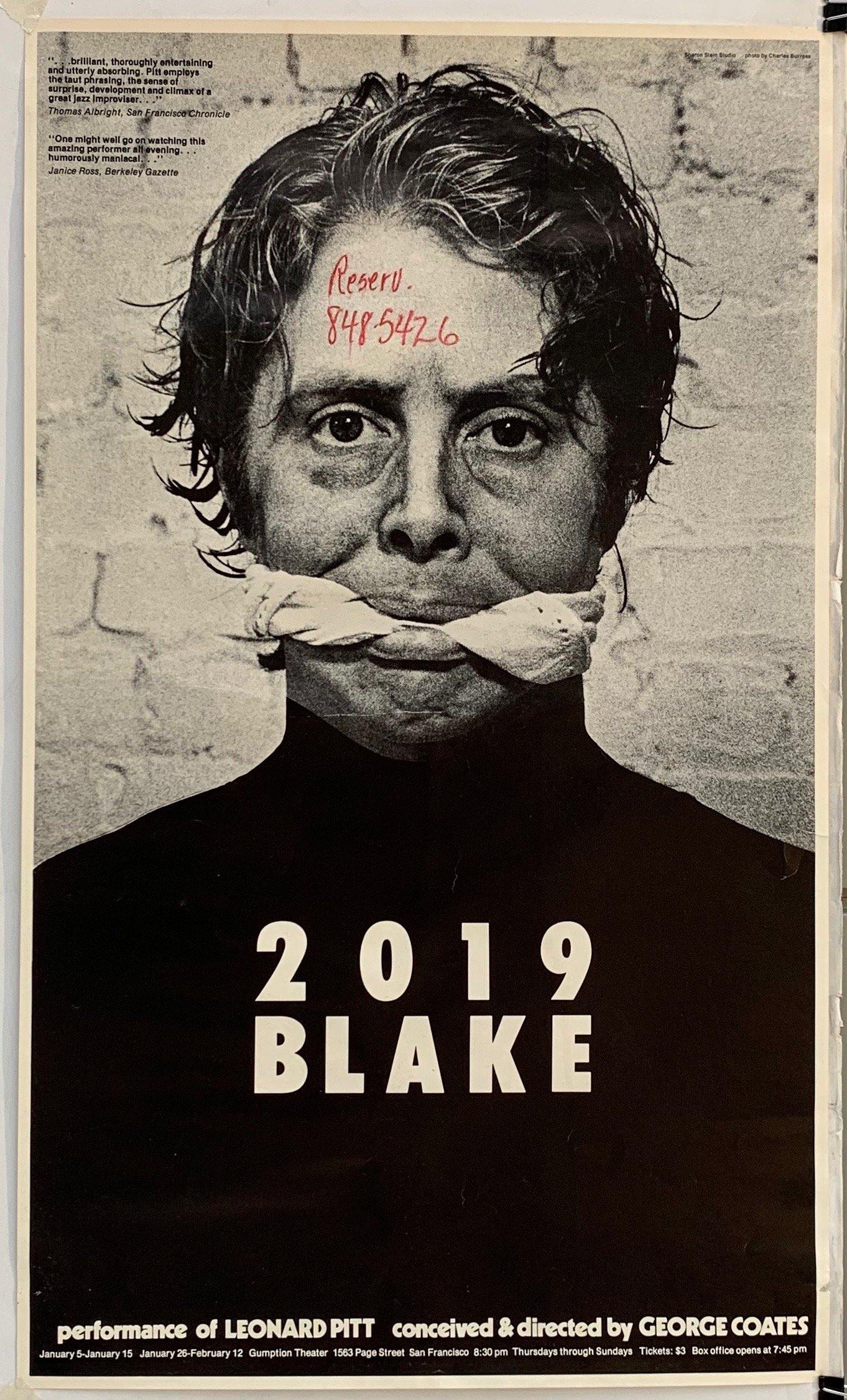 2019 Blake performance of Leonard Pitt