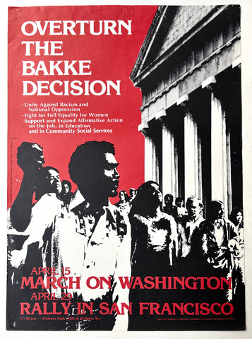 Link to  Overturn The Bakke Decision PosterUSA, 1978  Product