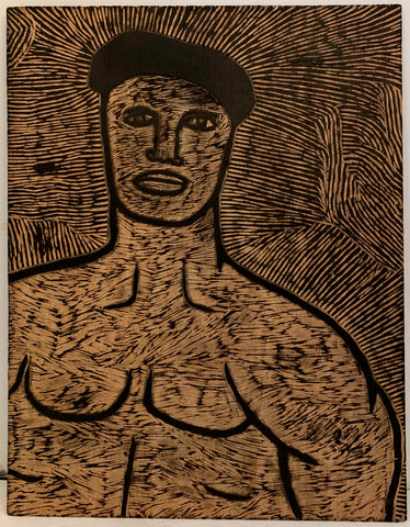 Link to  Muscled Man and Woman Staring, Double-Sided WoodblockBrazil, c. 1964  Product