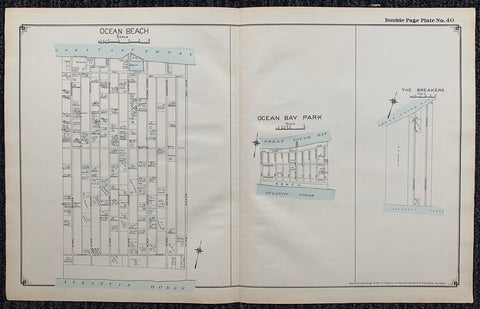 Link to  Long Island Index Map No.2 - Plate 40 Ocean Bay ParkLong Island, C. 1915  Product