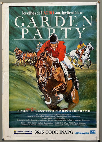 Link to  Garden Party 1988 Horse Racing PosterFrance, 1988  Product