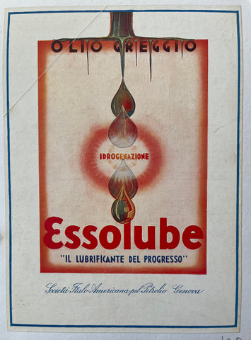 Link to  Essolube AdvertisementItaly, c. 1930s  Product