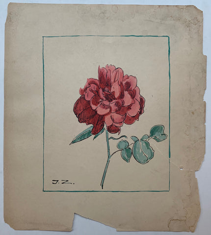 Link to  Garden Rose #02 ✓J.Z, c. 1930  Product