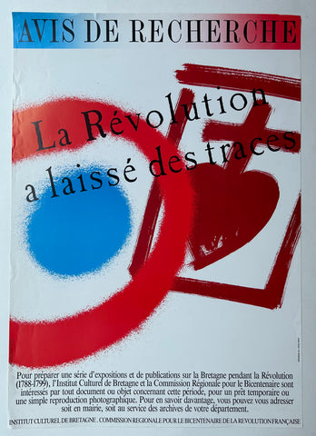 Link to  Avis de Recherche PosterFrance, c. 1988  Product