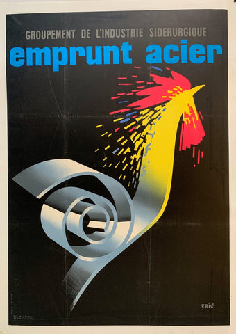 Link to  Groupement de L'Industrie Siderurgique - Emprunt Acier - RoosterFrance, C. 1960  Product
