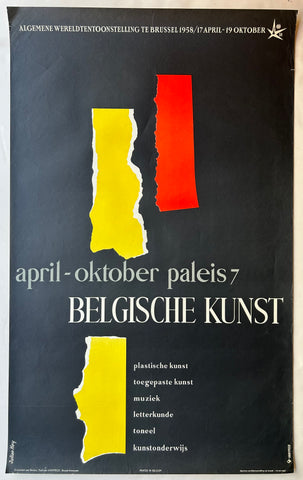 Link to  Belgische Kunst PosterBelgium, 1958  Product