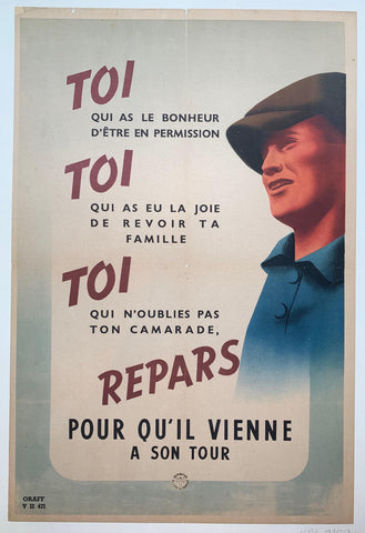 Link to  Pour Qu'il Vienne à Son TourFrance, C. 1945  Product
