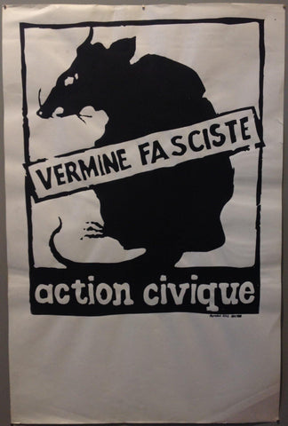 Link to  REPRINT  Vermine Fasciste Action CiviqueFrance, 1968  Product