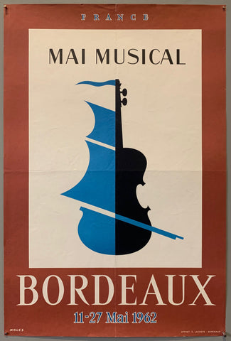 Link to  Bordeaux Musical PosterFrance, 1962  Product