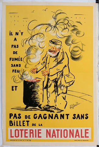 Link to  Loterie Nationale: "Homeless Man"France, 1966  Product