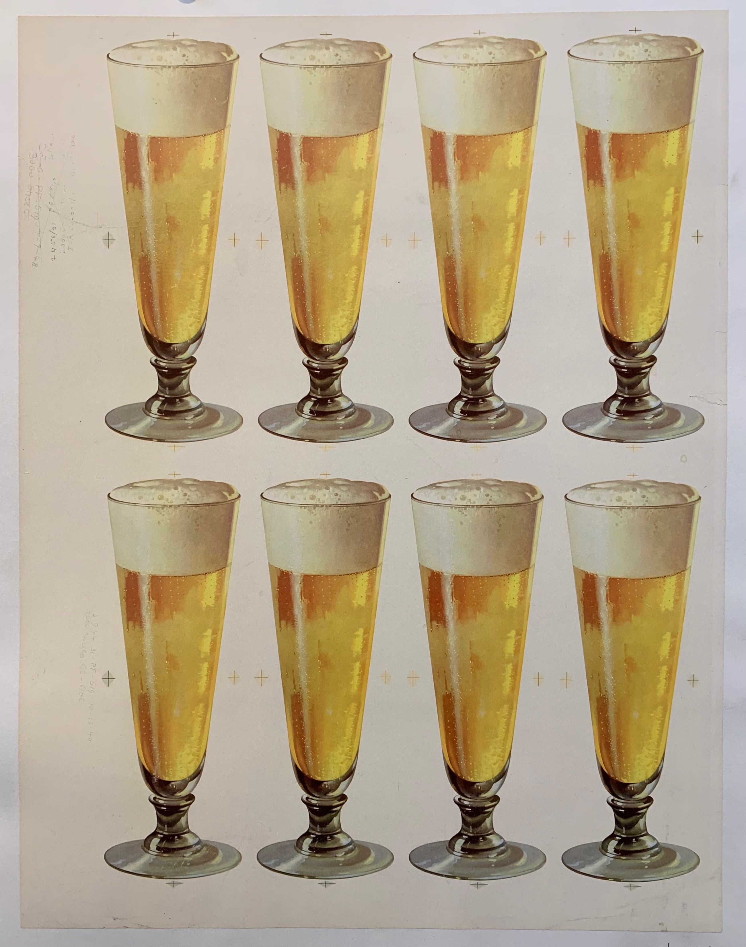 Eight Tall Beers Poster