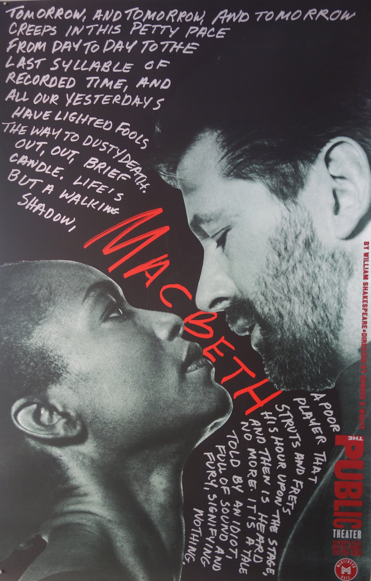 Macbeth Tomorrow Macbeth - Tomorrow and Tomorrow and Tomorrow – Poster Museum