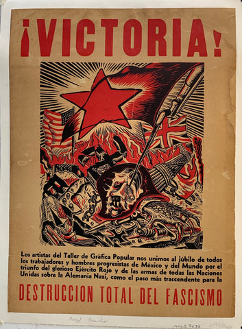 Link to  Victoria ! Destruccion Total del Fascismo (Stained)Mexico, C. 1940  Product