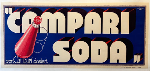 Link to  Campari Soda Poster #4Italy, c. 1950  Product