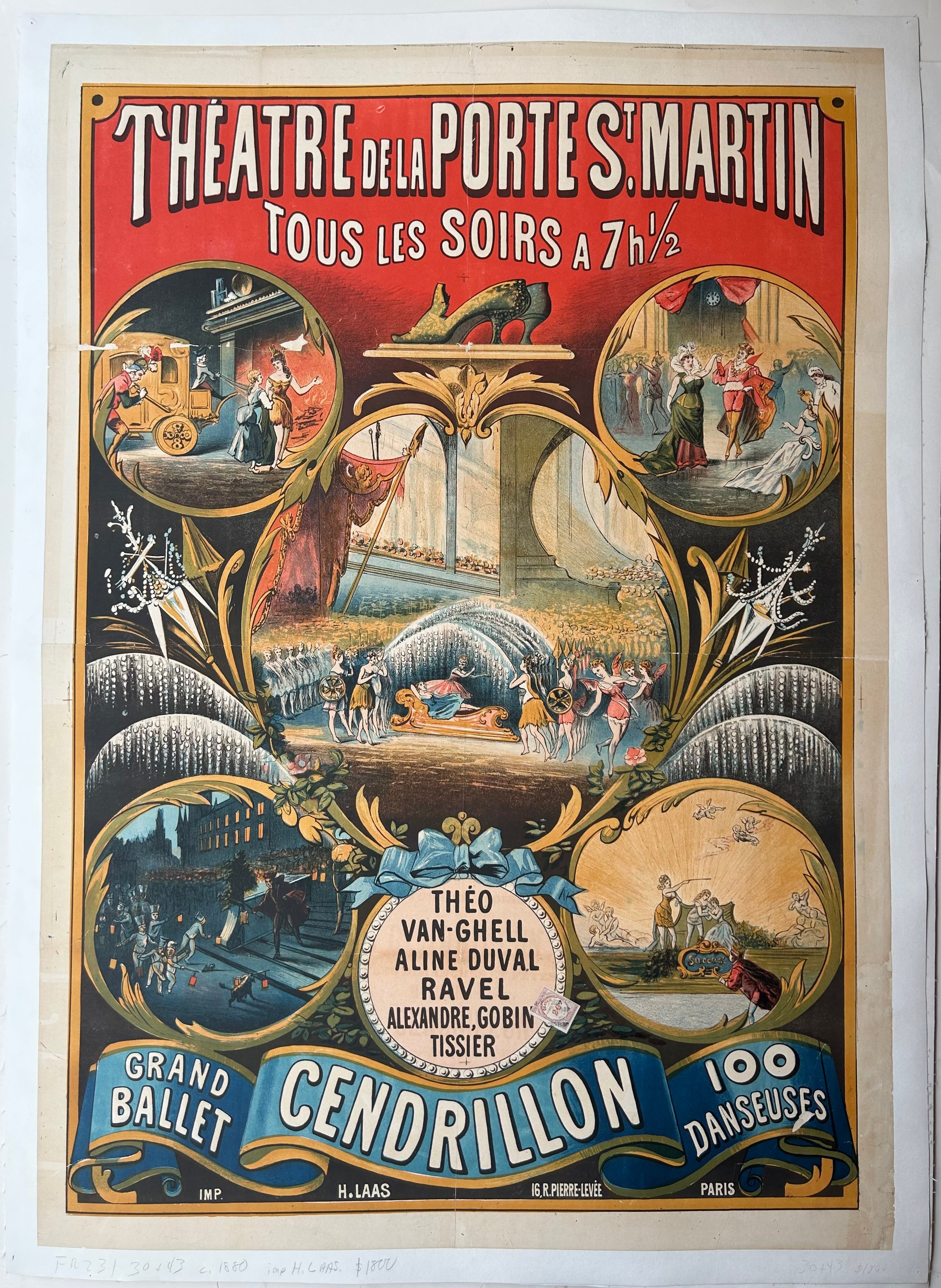 Théâtre de la Porte St Martin Poster