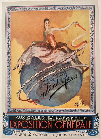 Link to  Galeries Lafayette PosterFrance, 1930s  Product