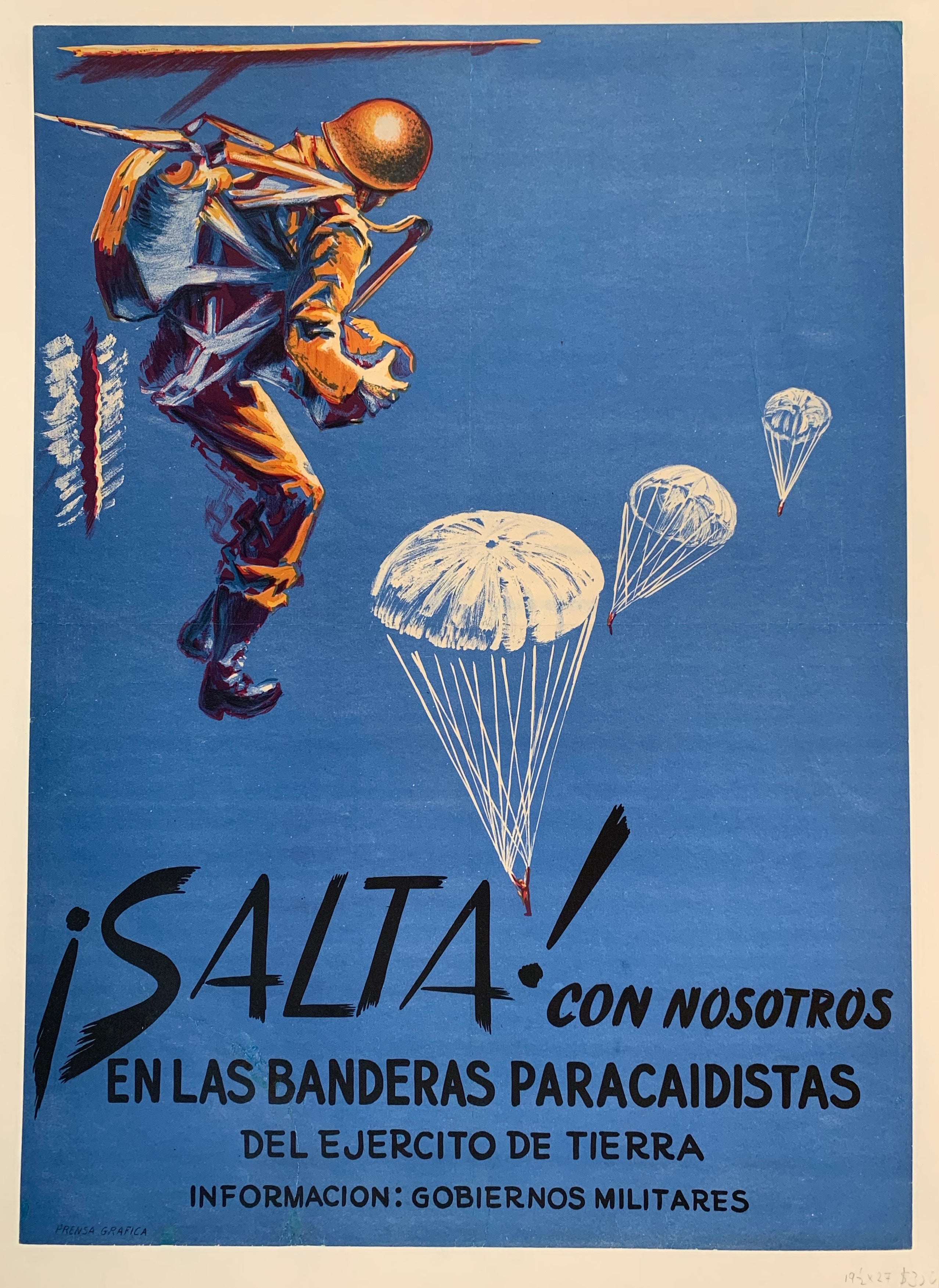 Salta con Nosotros En las Banderas Paracaidistas del Ejercito de Tierra