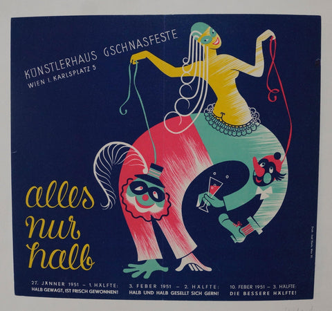 Link to  Alles Nur Hall Kunstlerhaus Gschnasfeste ✓Austria, 1951  Product