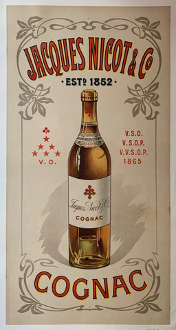 Jacques Nicot & Co. Cognac Poster