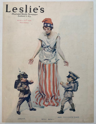 Link to  Leslie's Illustrated Weekly Newspaper "Boys! Boys!"USA, 1916  Product