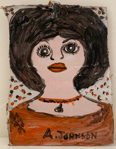 Link to  Big-Eyed Woman Anderson Johnson PaintingU.S.A., 1993  Product