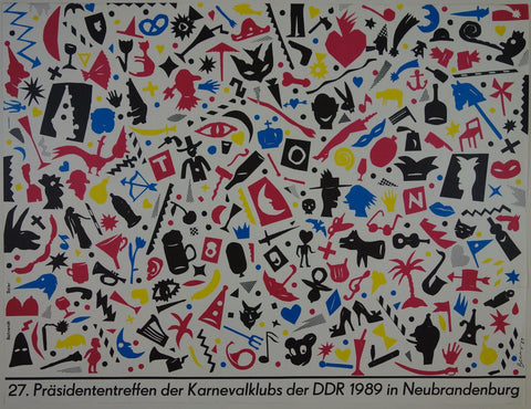 Link to  27. Prasidententreffen der Karnevalklubs der DDR 1989 in NeubrandenburgGermanyc. 1989  Product