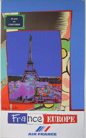 Link to  Air France Place Du Concorde PosterFrance, c. 1981  Product