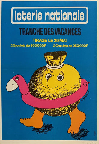 Link to  Loterie Nationale: "Money Pool Floatie"France, C. 1960  Product