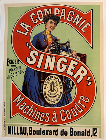 Link to  La Compagnie "Singer" Machines a Coudre (Newer)France, C. 1895  Product