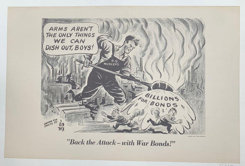 Link to  Back the Attack - with War Bonds!USA, C. 1944  Product