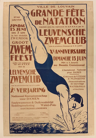 Link to  Grant Fete Zwemfeest PosterBelgium, c. 1925  Product