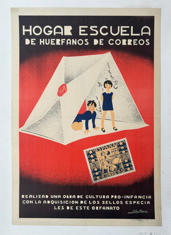 Link to  Hogar Escuela de Huérfanos de Correos PosterSpain, c. 1950  Product