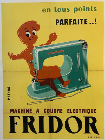 Link to  Machine a Coudre Electrique "Fridor"France, C. 1955  Product