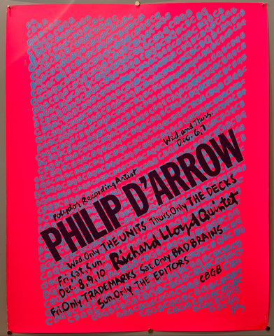 Link to  Philip D'Arrow at CGBG PosterU.S.A., c. 1980s  Product
