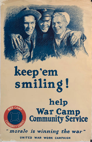 Link to  Keep'em Smiling! Help War Camp Community ServiceUSA, C. 1917  Product