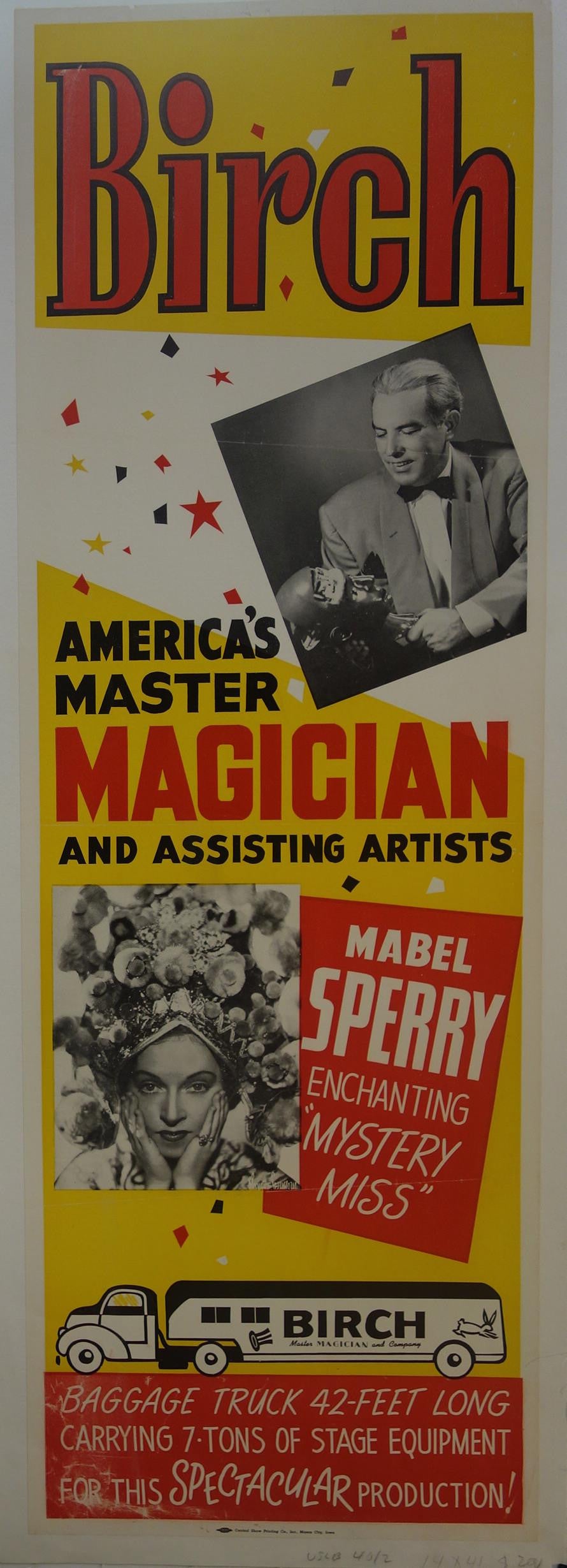 America's Master Magician -Magic at it's best BIRCH & Mabel Sperry