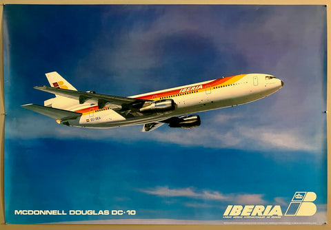 Link to  Iberia Airlines McDonnell Douglas DC-10 PosterSpain c. 1985  Product