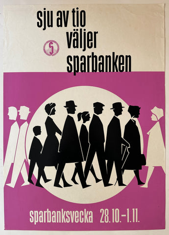 Link to  Sparbanksvecka PosterSweden, c. 1950  Product