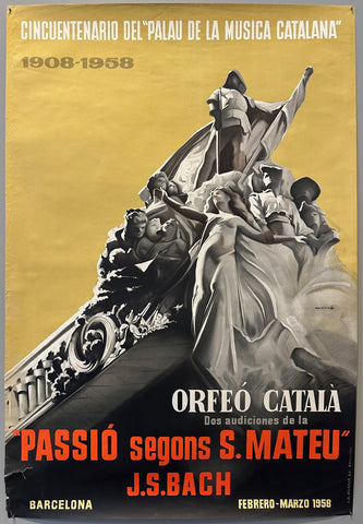 Link to  Cincuentenario del "Palau de la Musica Catalana" PosterSpain, 1958  Product
