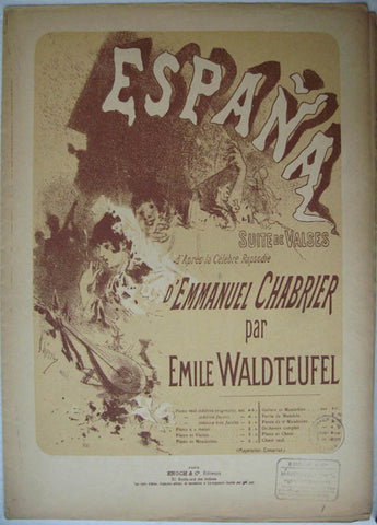 Link to  Espana Sheet Music d'Emmanuel Chabrier par Emile WaldteufelJules Cheret  Product