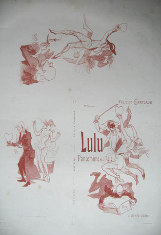 Link to  Lulu Pantomine en 1 Acte Fewcien ChampsaurJules Cheret  Product