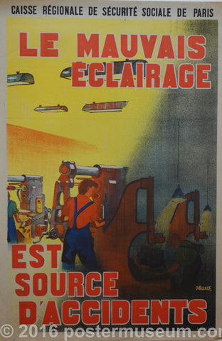 Link to  Le Mauvais Eclairage est source d'accidentsFrance c. 1935  Product