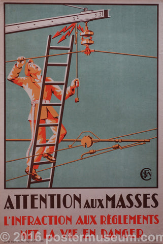 Link to  Attention aux massesFrance c. 1935  Product