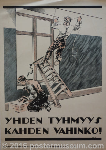 Link to  YHDEN TYHMYYS kahden Vahinko - One stupidity two of you hurt  Product