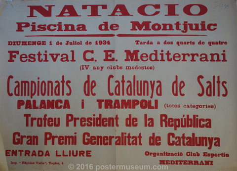 Link to  NATACIO : Piscina de Montijuic1934  Product